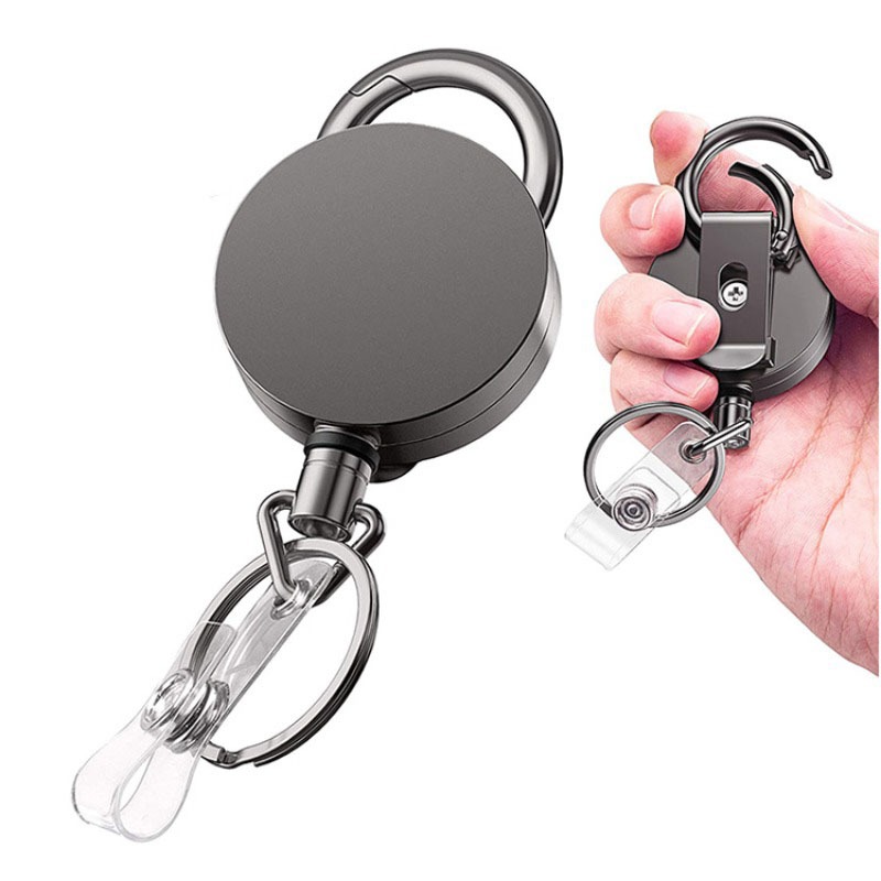 Xray Tech Accessories - Metal Card Key Ring Clip Retractable
