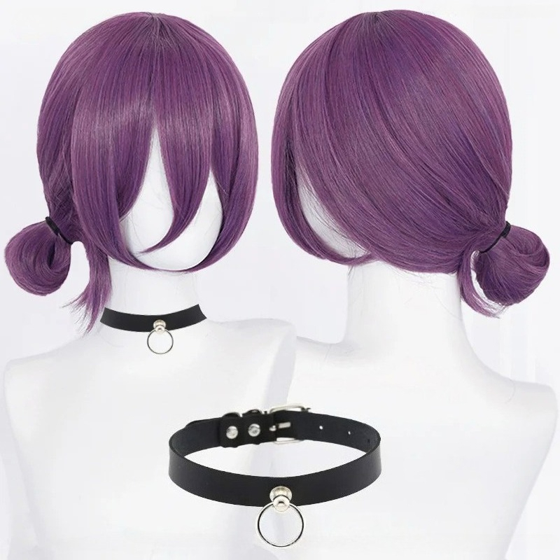 Tech Accessories Women - Anime Reze Cosplay Wigs 45cm Purple