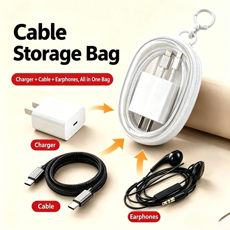 Portable Travel Waterproof Dat - Travel Cable Organizer recension och pris