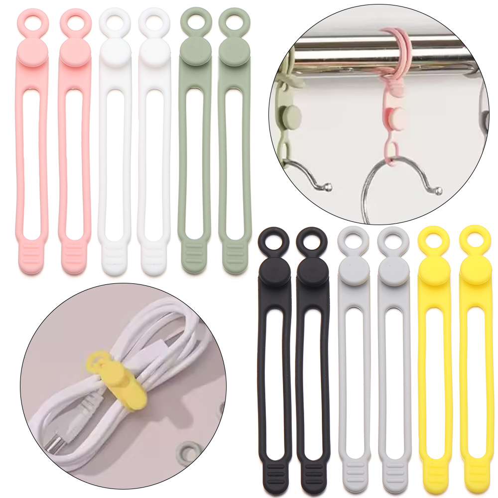 4pcs/lot Colorful Silicone Cab - Travel Cable Organizer recension och pris
