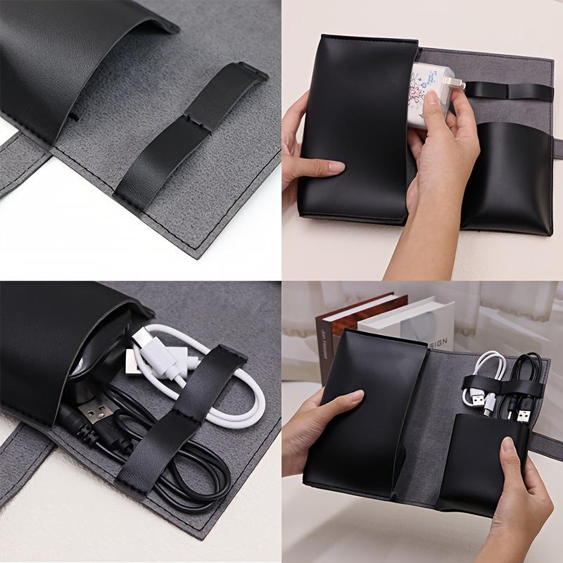 1PC PU Leather Multi-Compartme - Tech Accessories Travel Organizer Pouch recension och pris