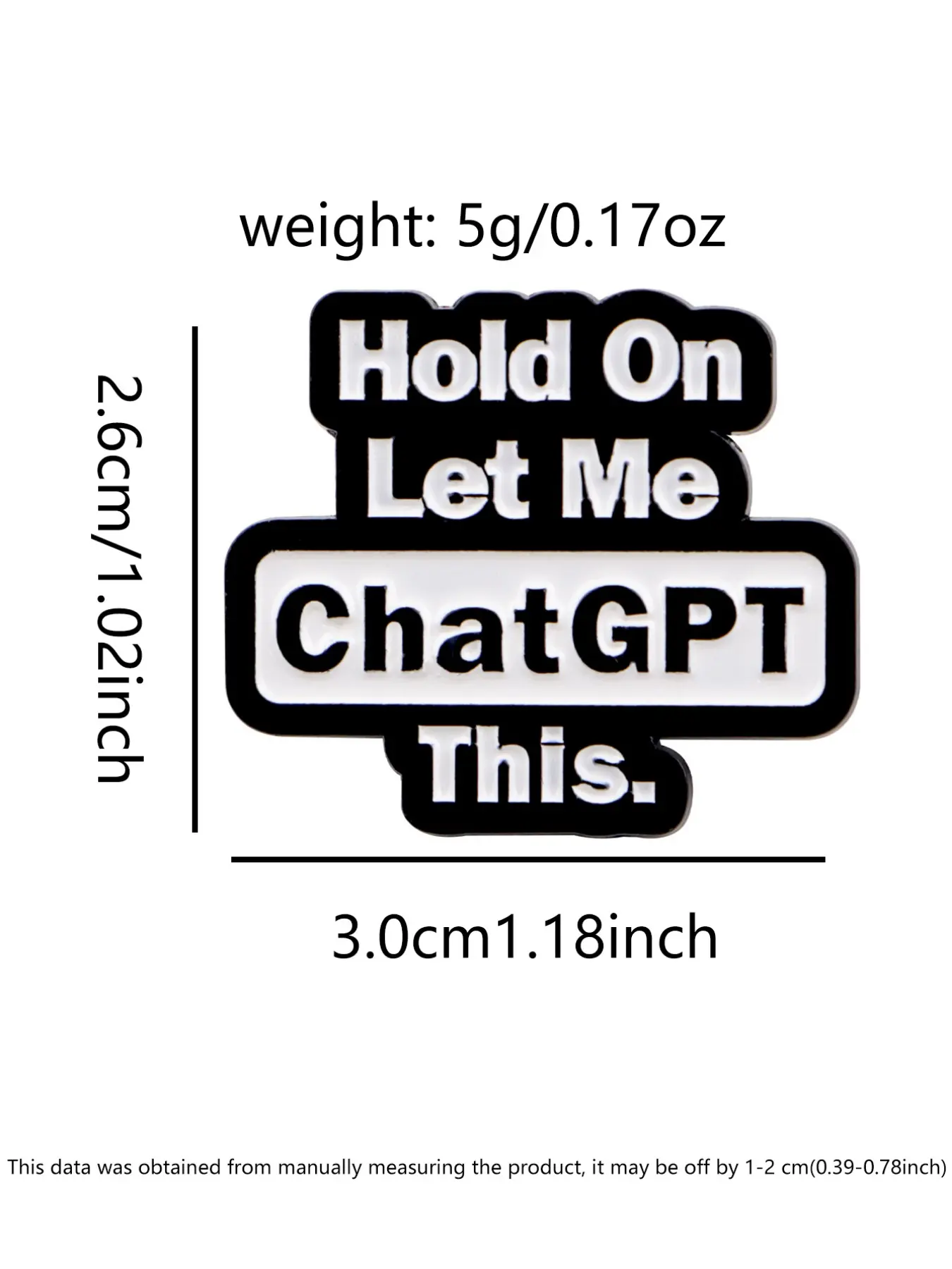 Chatgpt Enamel Pin Emblem Logo - Tech Accessories For Students recension och pris