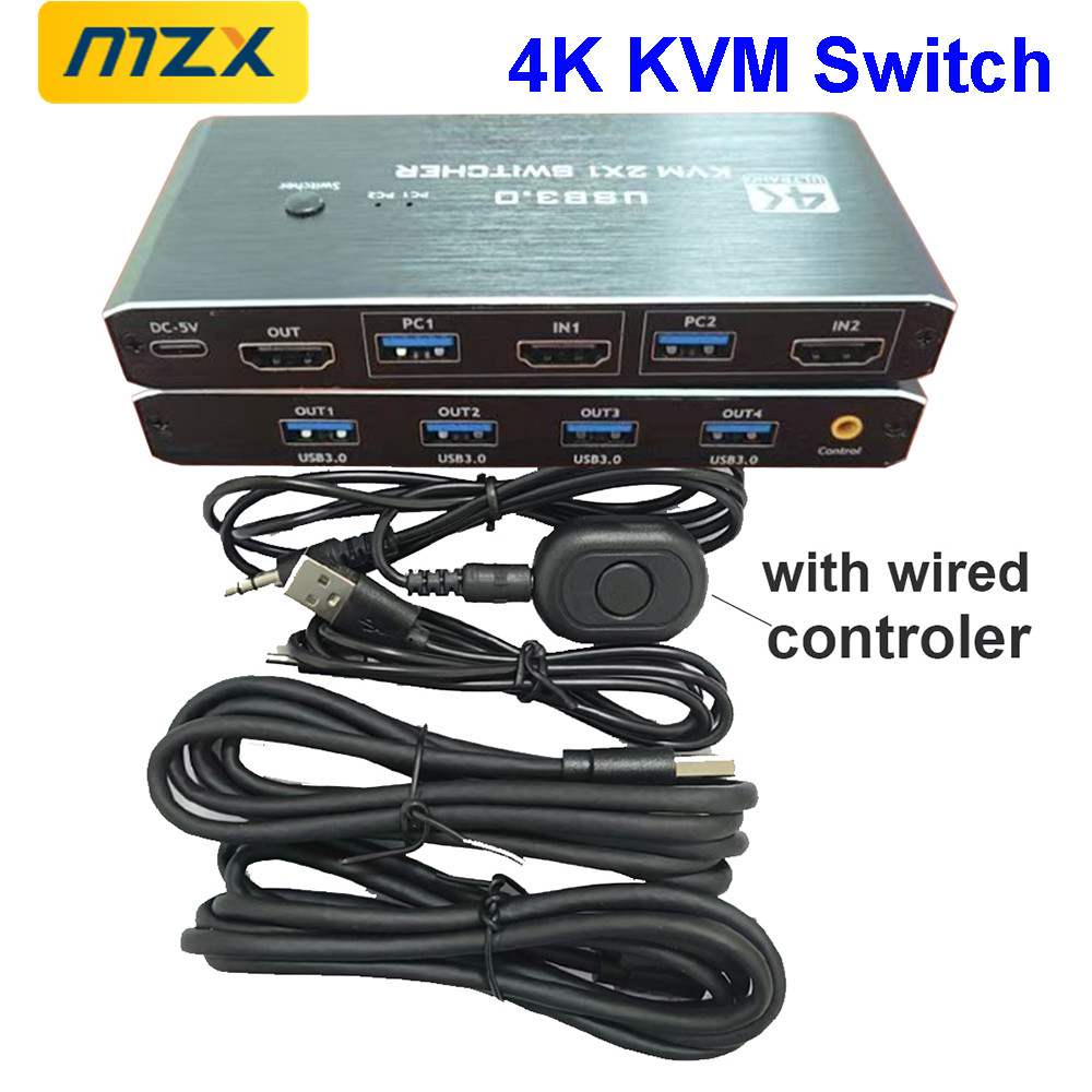 KVM Switch 4K 60Hz Switcher US - Tech Computer Accessories recension och pris