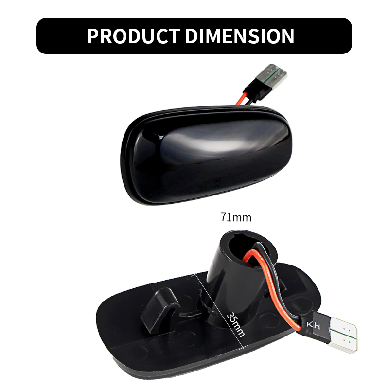 2PCS LED Dynamic Side Marker L - Tech Computer Accessories recension och pris