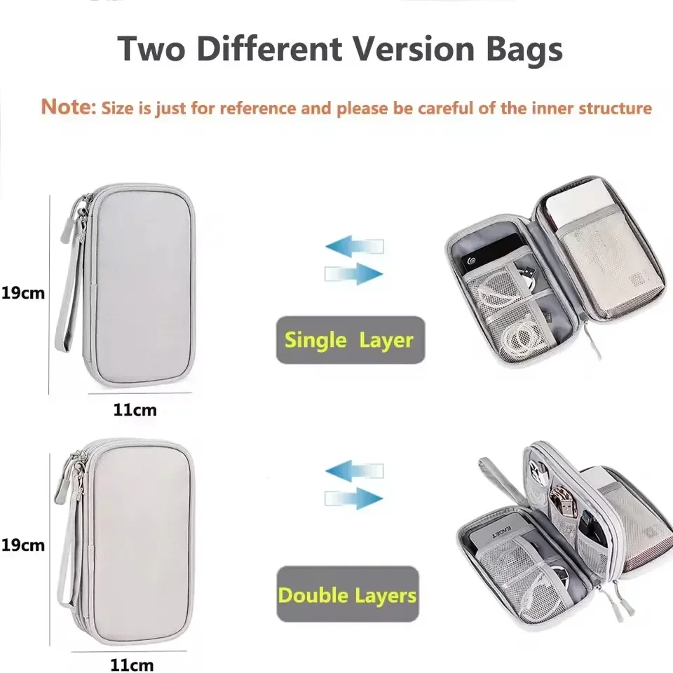 Travel Cable Bag Portable Digi - Travel Cable Organizer recension och pris