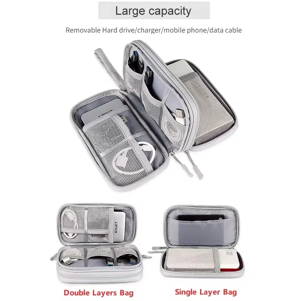 Travel Cable Bag Portable Digi - Travel Cable Organizer recension och pris