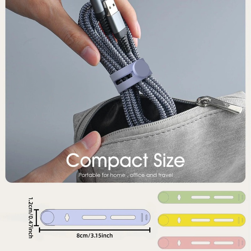 5/10pcs, Portable cable organi - Travel Cable Organizer recension och pris