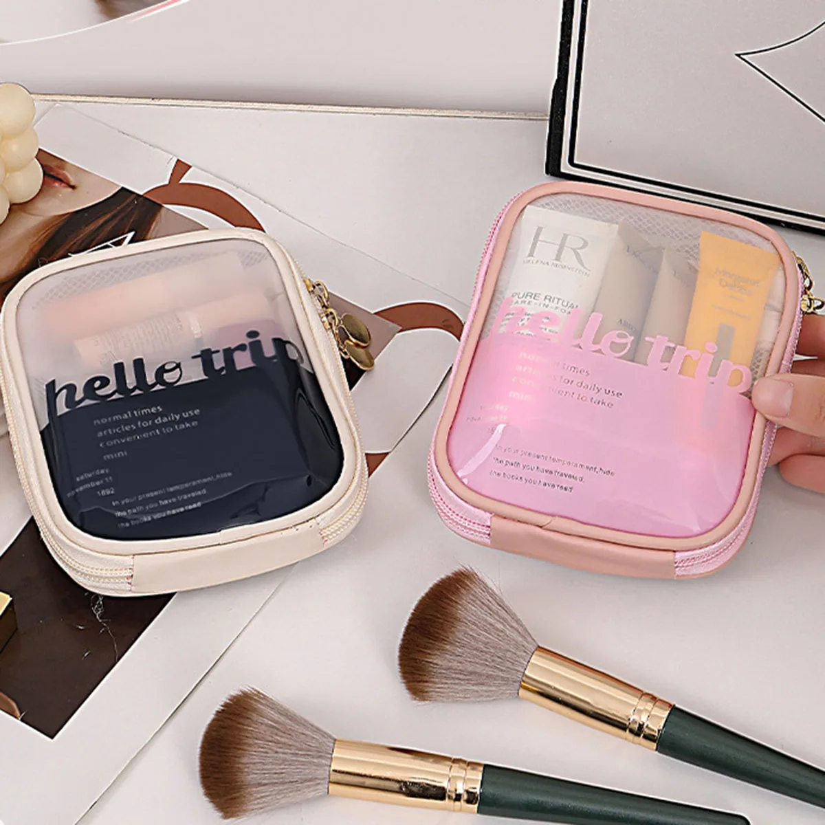 Transparent Portable Cosmetic  - Travel Cable Organizer recension och pris