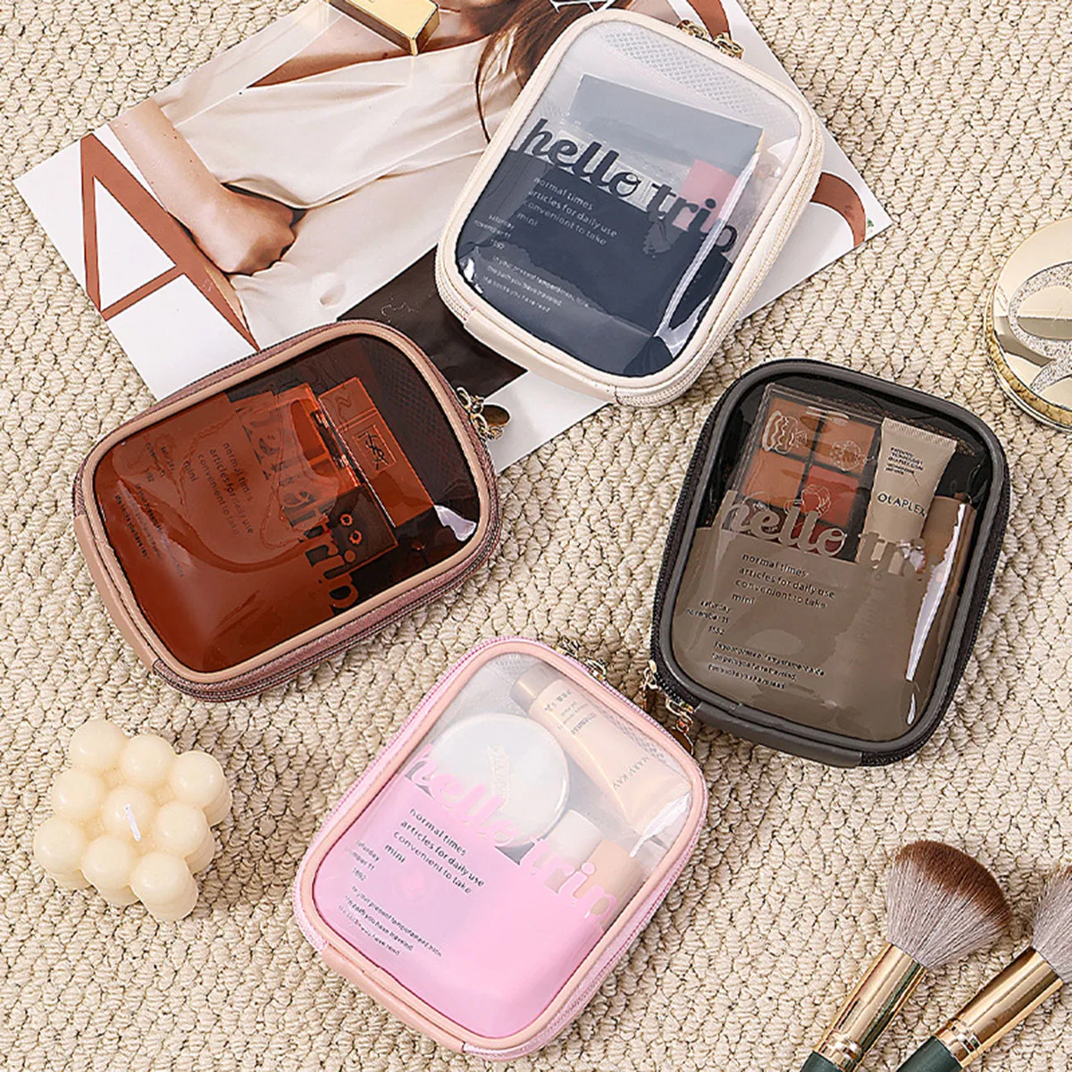 Transparent Portable Cosmetic  - Travel Cable Organizer recension och pris