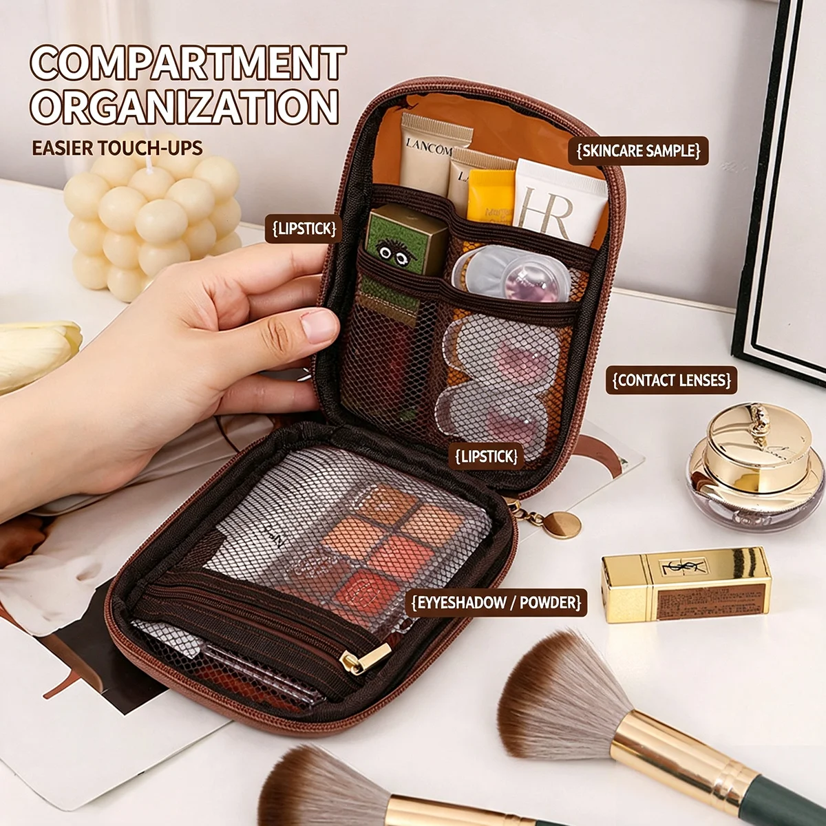 Transparent Portable Cosmetic  - Travel Cable Organizer recension och pris