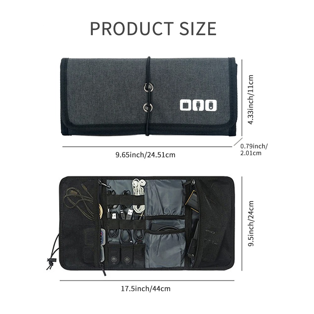 Electronic Organizer Cord Pouc - Tech Accessories Travel Organizer Pouch recension och pris